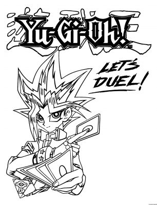 coloriage yugioh let s duel